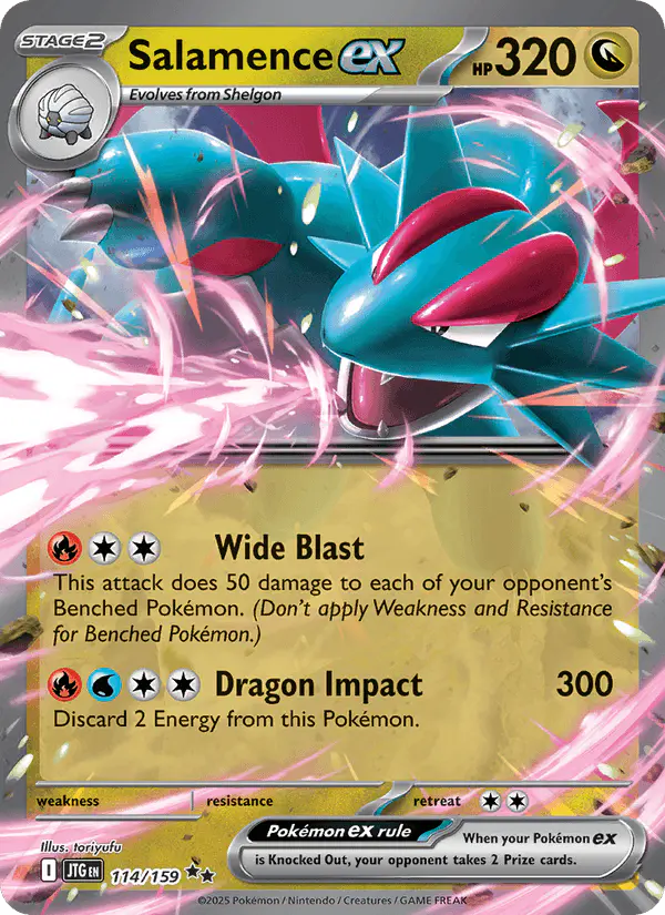 Carta Salamence ex 114/159 de Journey Together