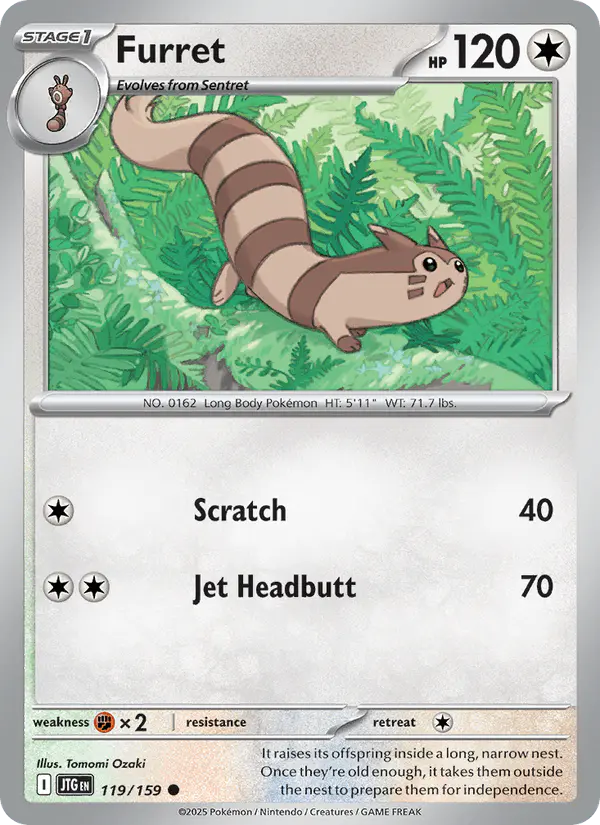 Carta Furret 119/159 de Journey Together