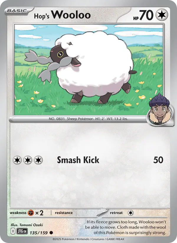 Carta Hop's Wooloo 135/159 de Journey Together
