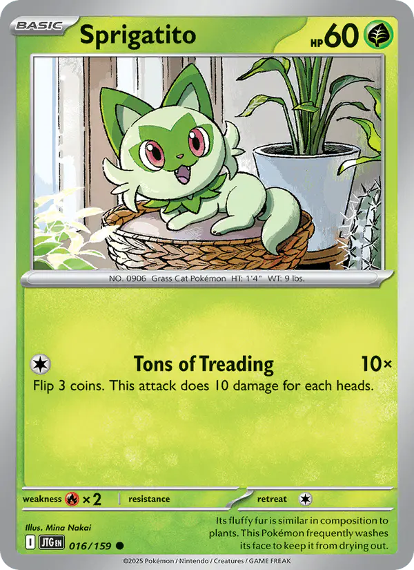 Carta Sprigatito 016/159 de Journey Together