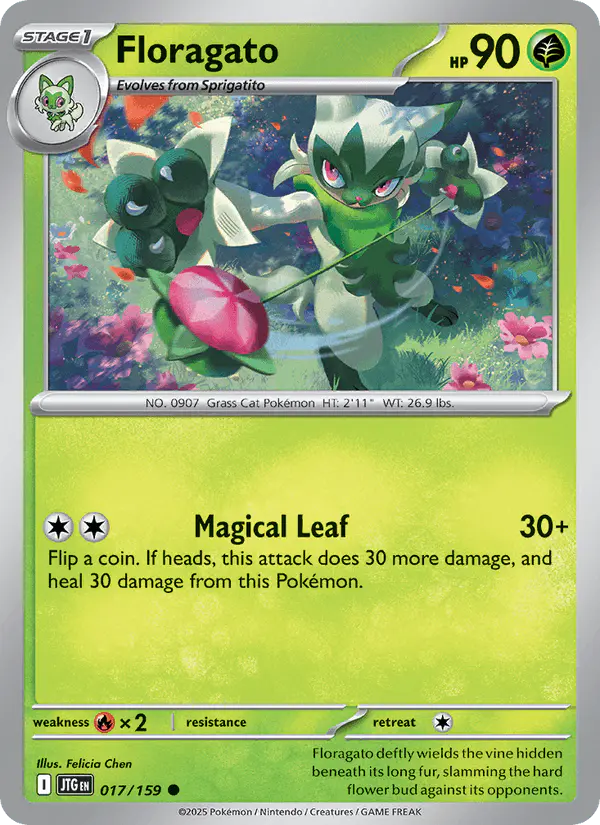 Carta Floragato 017/159 de Journey Together
