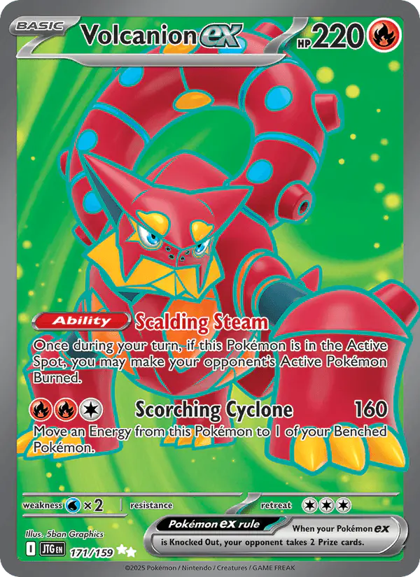 Carta Volcanion ex 171/159 de Journey Together