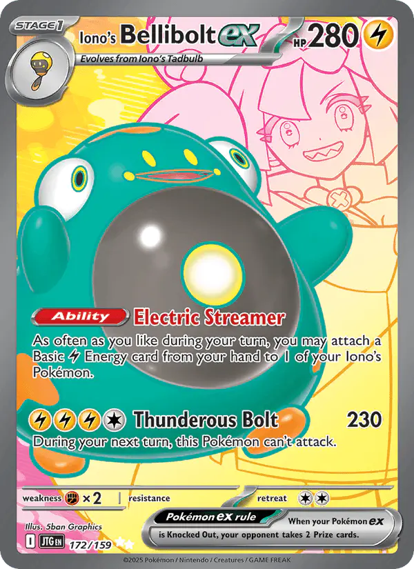 Carta Iono's Bellibolt ex 172/159 de Journey Together