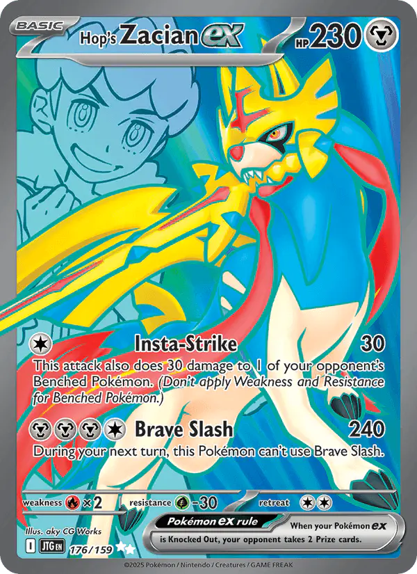 Carta Hop's Zacian ex 176/159 de Journey Together