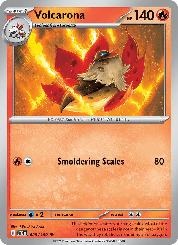 Carta Volcarona 029/159 de Journey Together