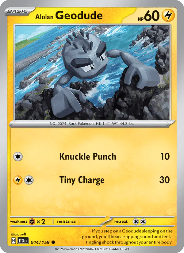 Carta Alolan Geodude 044/159 de Journey Together