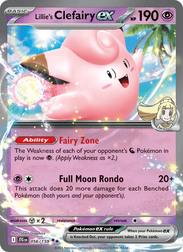 Carta Lillie's Clefairy ex 056/159 de Journey Together