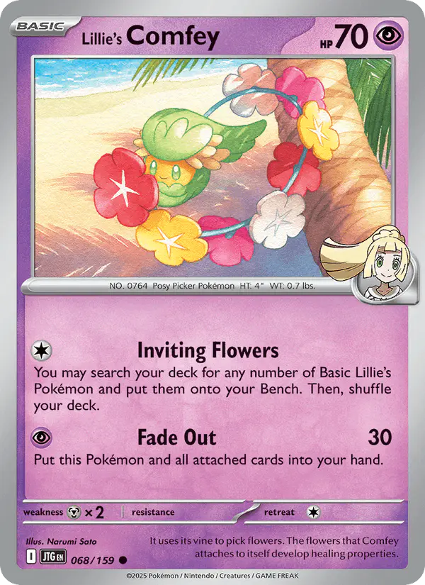 Carta Lillie's Comfey 068/159 de Journey Together