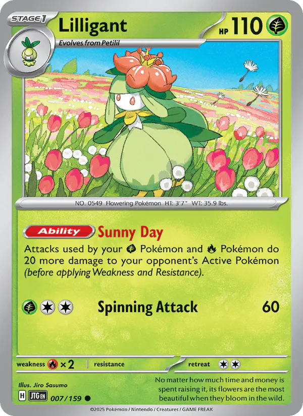 Carta Lilligant 007/159 de Journey Together