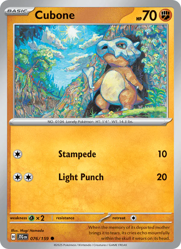 Carta Cubone 076/159 de Journey Together