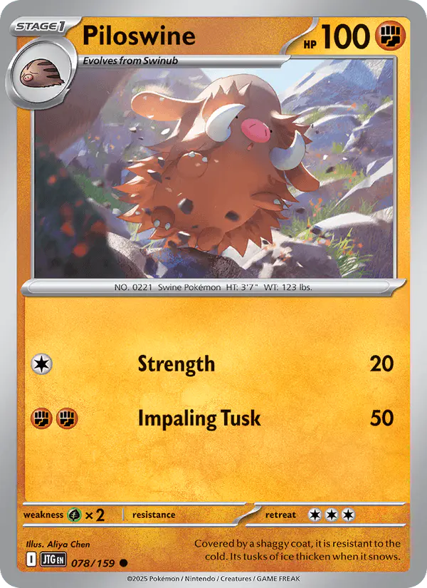 Carta Piloswine 078/159 de Journey Together