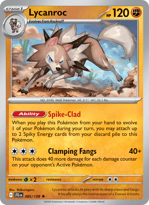 Carta Lycanroc 085/159 de Journey Together