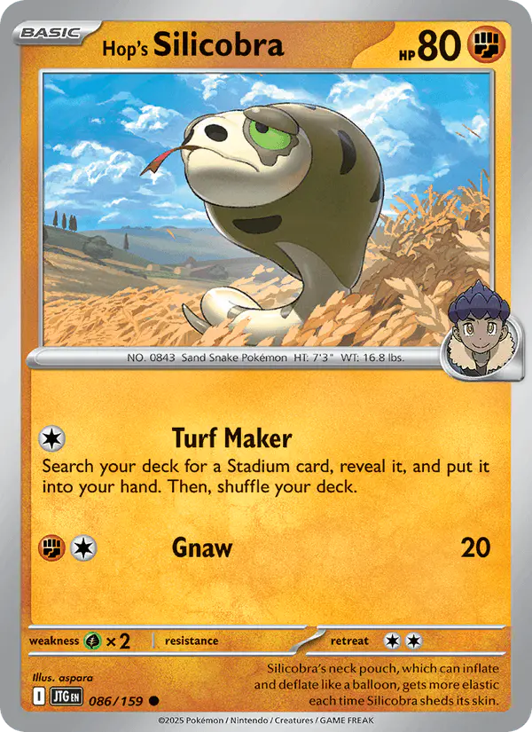 Carta Hop's Silicobra 086/159 de Journey Together