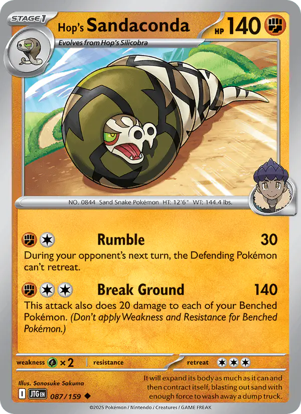 Carta Hop's Sandaconda 087/159 de Journey Together