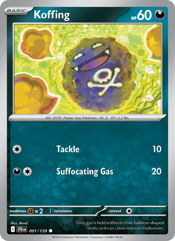 Carta Koffing 091/159 de Journey Together