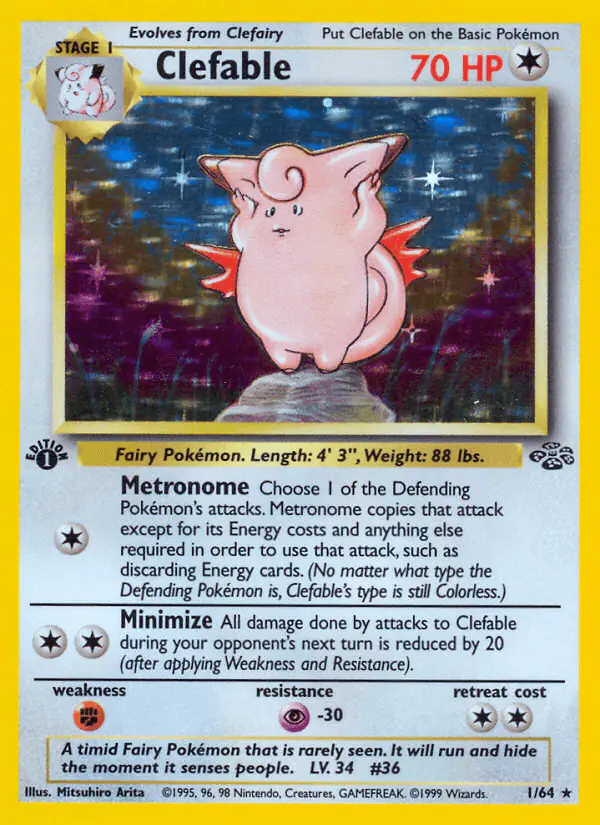 Carta Clefable 1/64 de Jungle