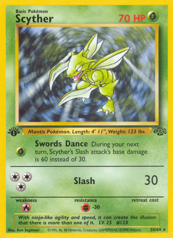 Carta Scyther 26/64 de Jungle