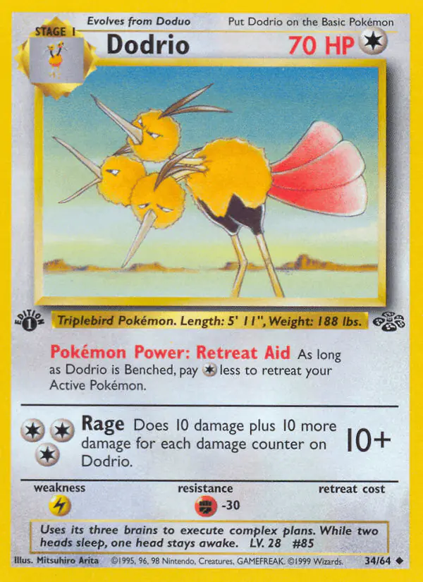 Carta Dodrio 34/64 de Jungle