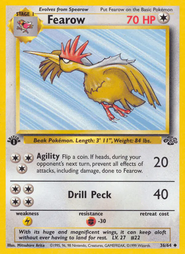 Carta Fearow 36/64 de Jungle