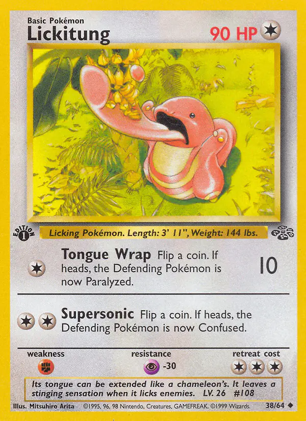 Carta Lickitung 38/64 de Jungle