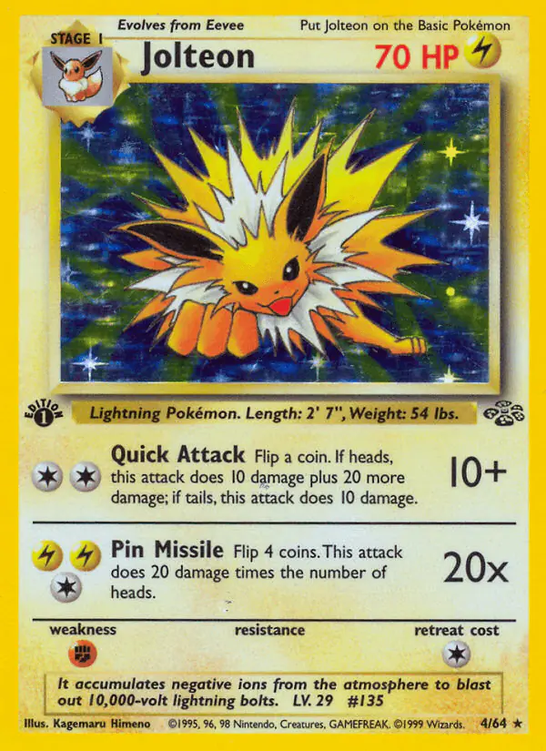 Carta Jolteon 4/64 de Jungle