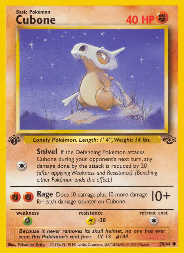 Carta Cubone 50/64 de Jungle