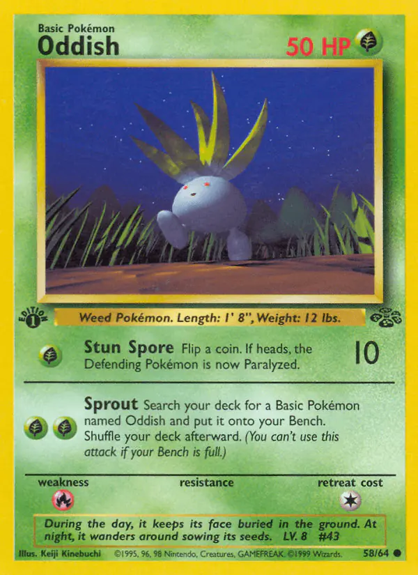 Carta Oddish 58/64 de Jungle