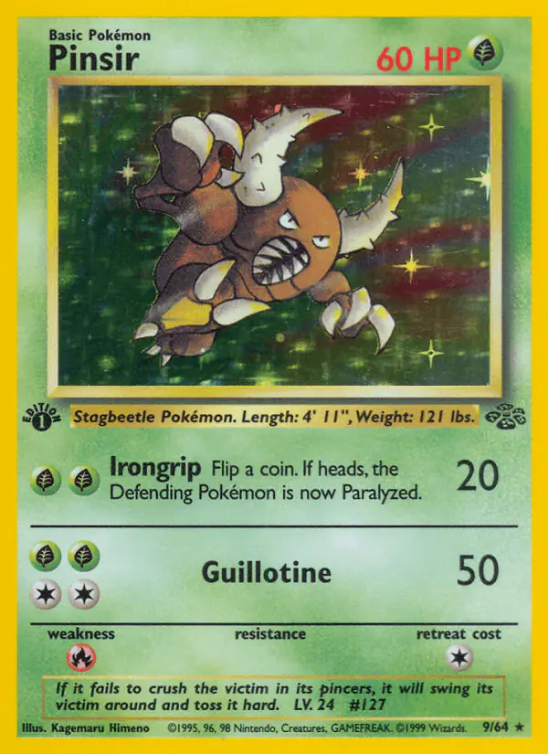 Carta Pinsir 9/64 de Jungle