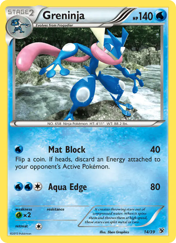 Carta Greninja 14/39 de Kalos Starter Set