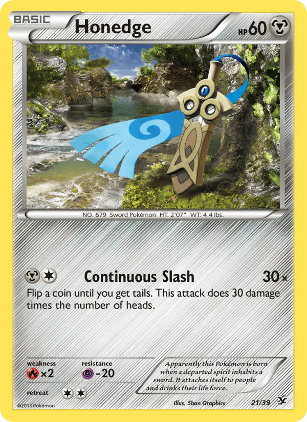 Carta Honedge 21/39 de Kalos Starter Set