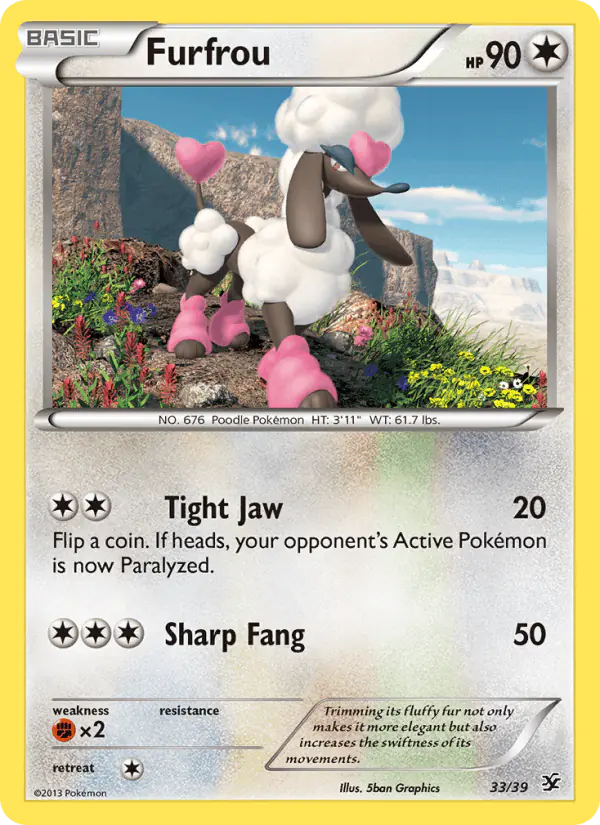 Carta Furfrou 33/39 de Kalos Starter Set