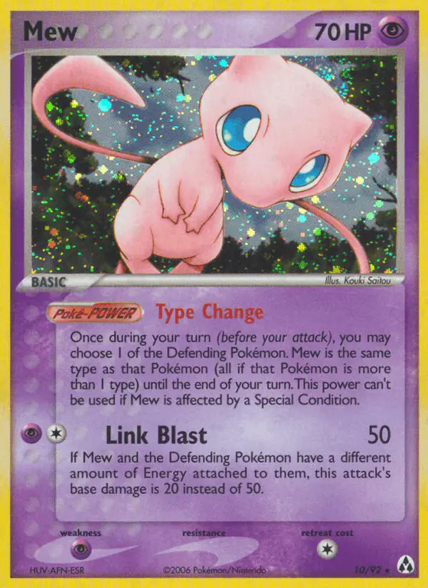 Carta Mew 10/92 de Legend Maker