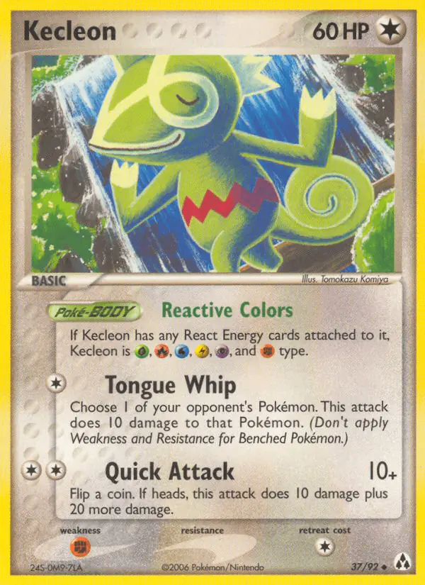 Carta Kecleon 37/92 de Legend Maker
