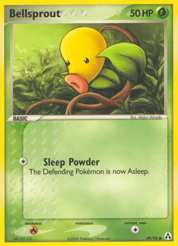 Carta Bellsprout 49/92 de Legend Maker