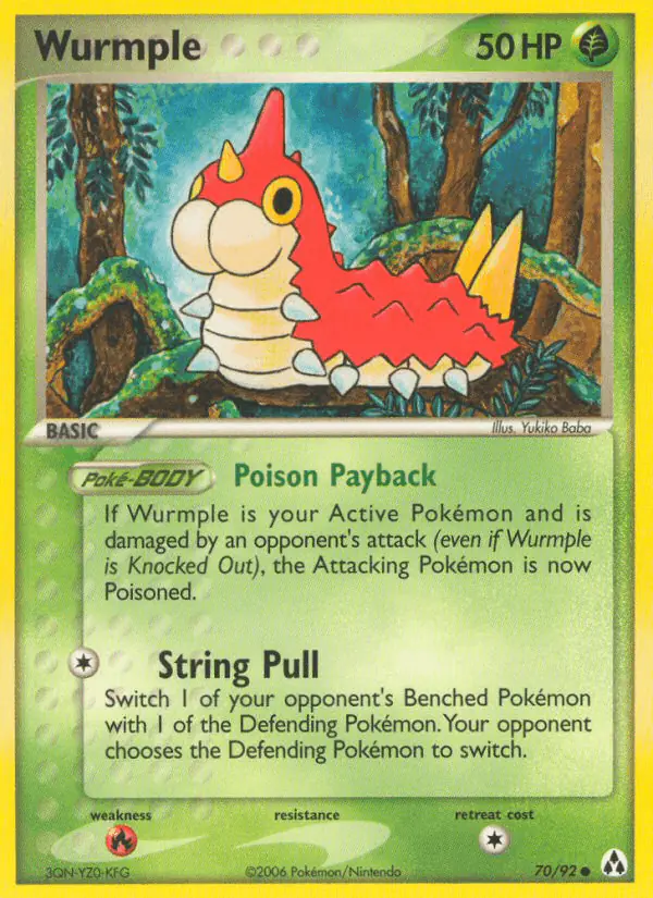 Carta Wurmple 70/92 de Legend Maker