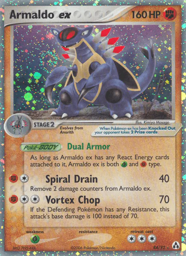 Carta Armaldo ex 84/92 de Legend Maker