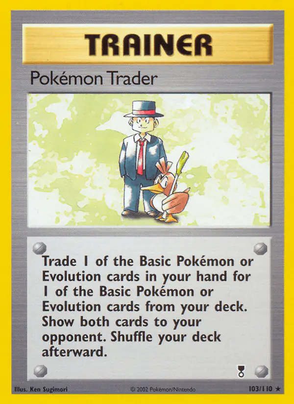 Carta Pokémon Trader 103/110 de Legendary Collection