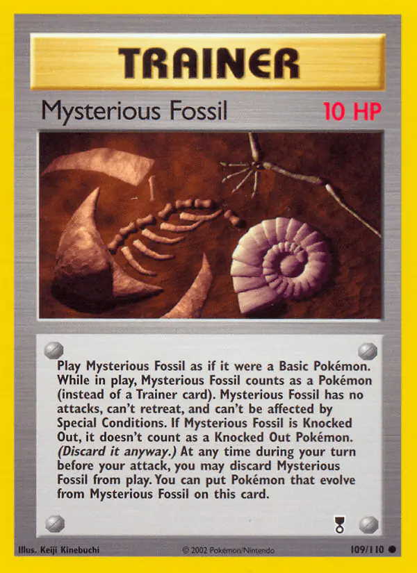Carta Mysterious Fossil 109/110 de Legendary Collection