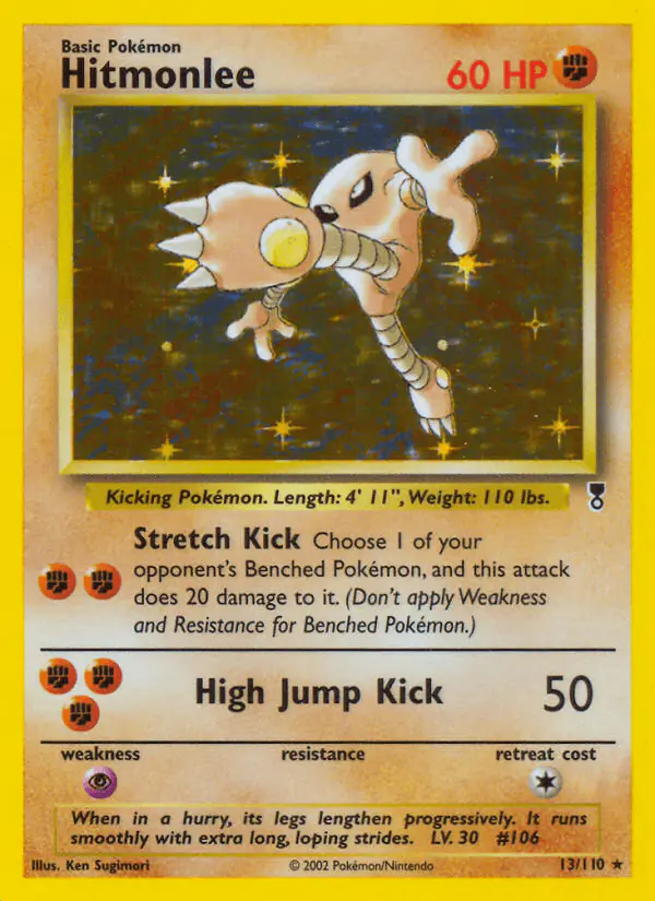 Carta Hitmonlee 13/110 de Legendary Collection