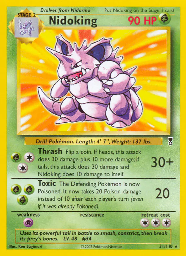 Carta Nidoking 31/110 de Legendary Collection
