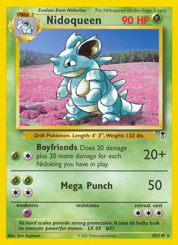 Carta Nidoqueen 32/110 de Legendary Collection