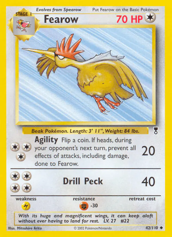 Carta Fearow 42/110 de Legendary Collection