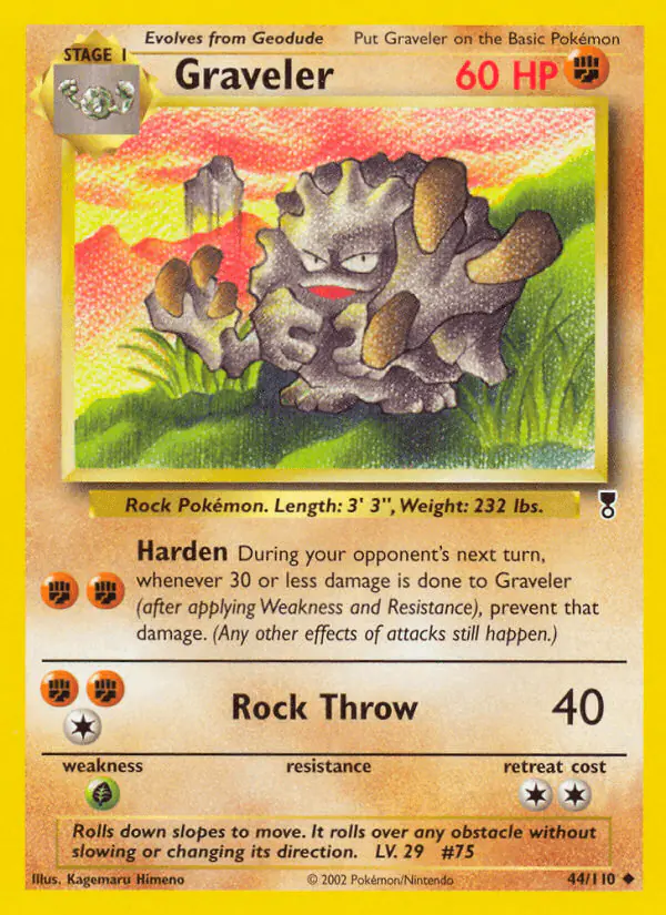 Carta Graveler 44/110 de Legendary Collection