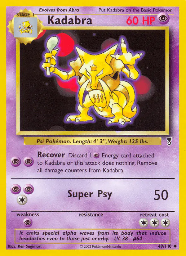 Carta Kadabra 49/110 de Legendary Collection