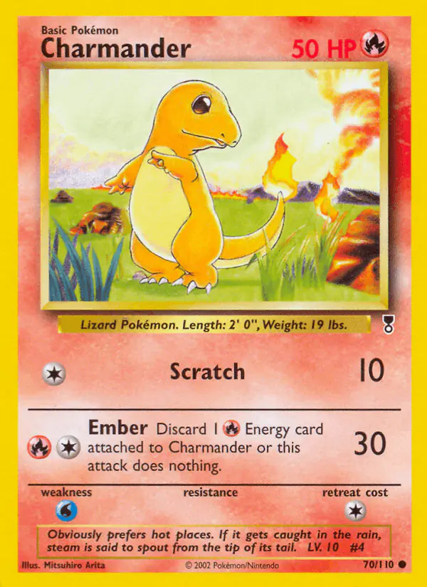 Carta Charmander 70/110 de Legendary Collection