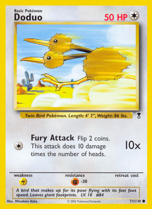 Carta Doduo 71/110 de Legendary Collection