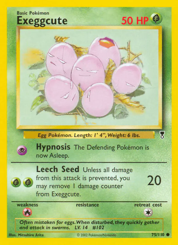 Carta Exeggcute 75/110 de Legendary Collection