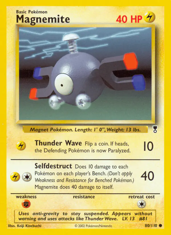 Carta Magnemite 80/110 de Legendary Collection