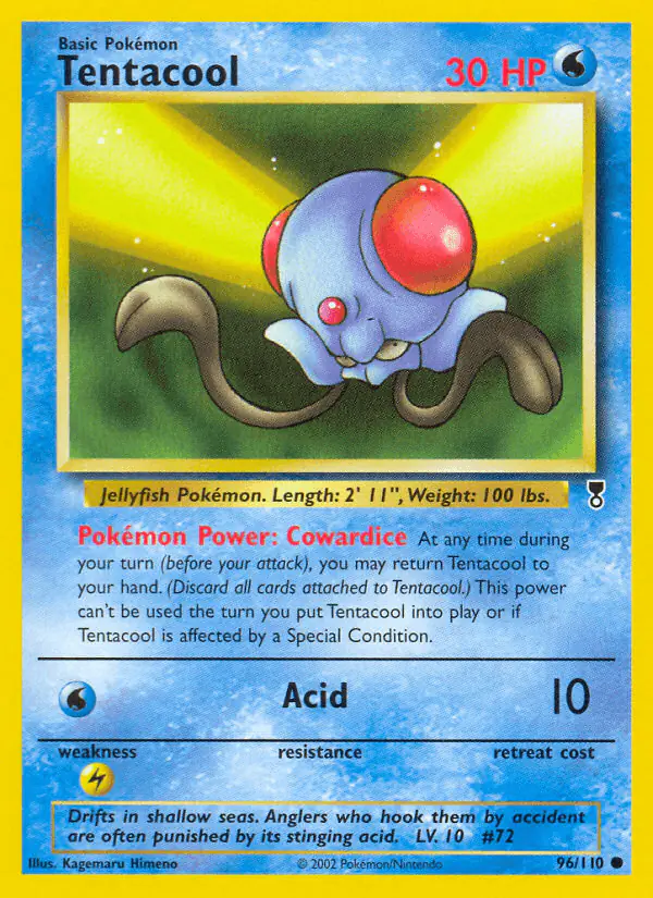 Carta Tentacool 96/110 de Legendary Collection