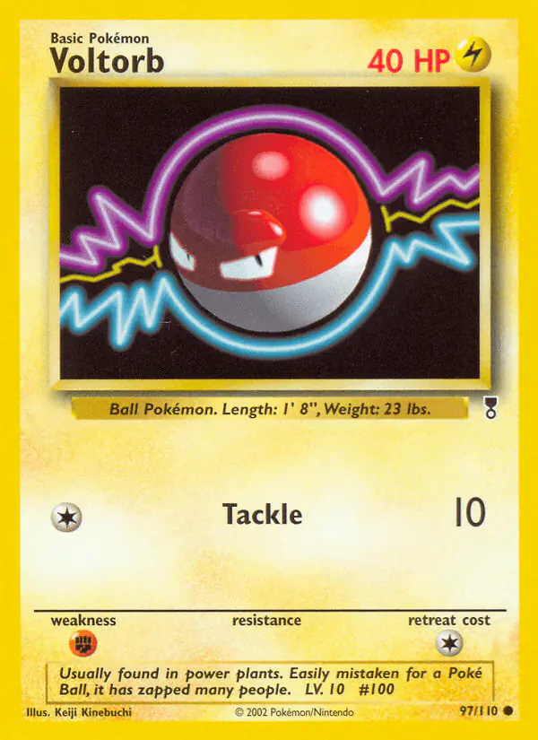 Carta Voltorb 97/110 de Legendary Collection